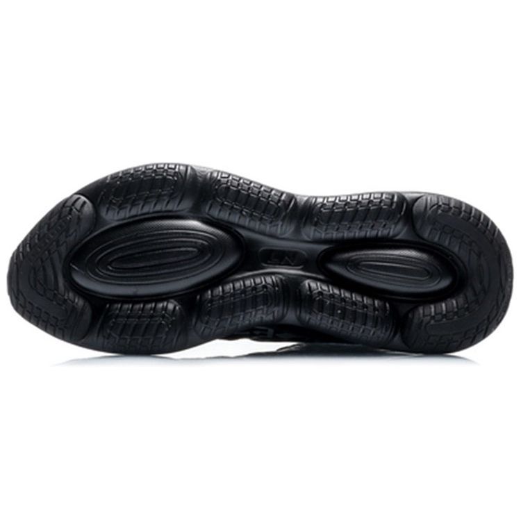 Кроссовки мужские Li Ning Soft Plus Shock Absorbing Non-Slip Low-Touch с черным белым ARHQ011-6