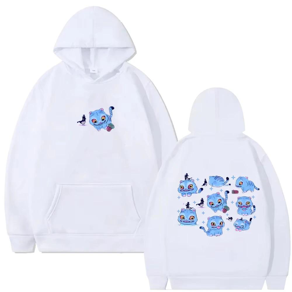 Kpop Demon Hunters Graphic Hoodies Funny Derpy Tiger Print Hooded Sweatshirt Men's Women Fashion Cartoon Trend Pullover Hoodies