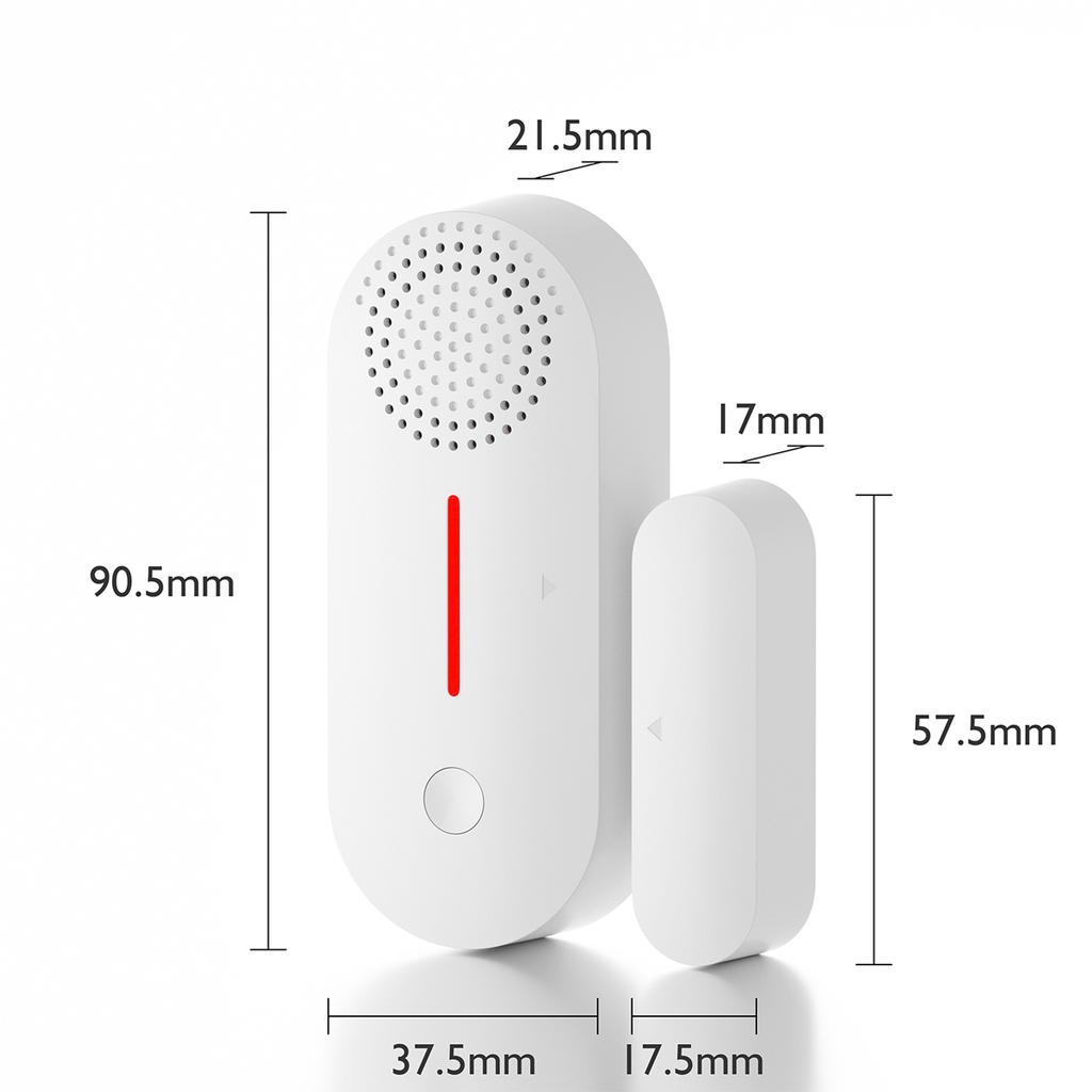 Door Window Alarm Home Security Wireless Magnetic Sensor Anti-Theft Alarm Sound and Light WiFi
