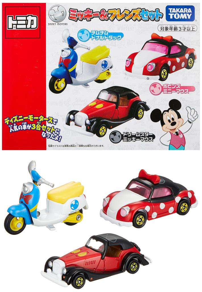 TAKARA TOMY Tomica Disney Motors Mickey Friends Set Mini Car Toy Ages & 3+