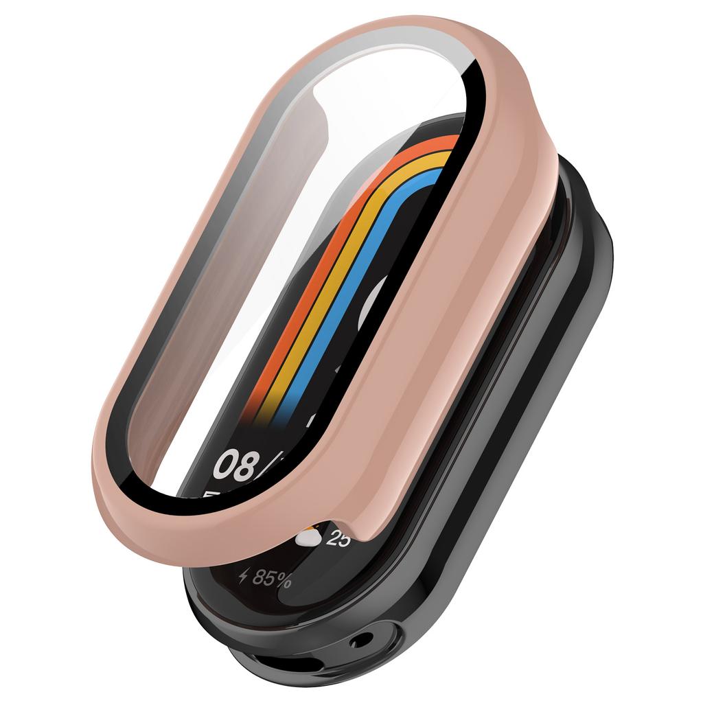 Чехол из HD стекла и ПК для Xiaomi Band 10 9 8 NFC, всесторонняя защита экрана, закаленная оболочка для Mi Band 9 10 Ceramic 8, бампер