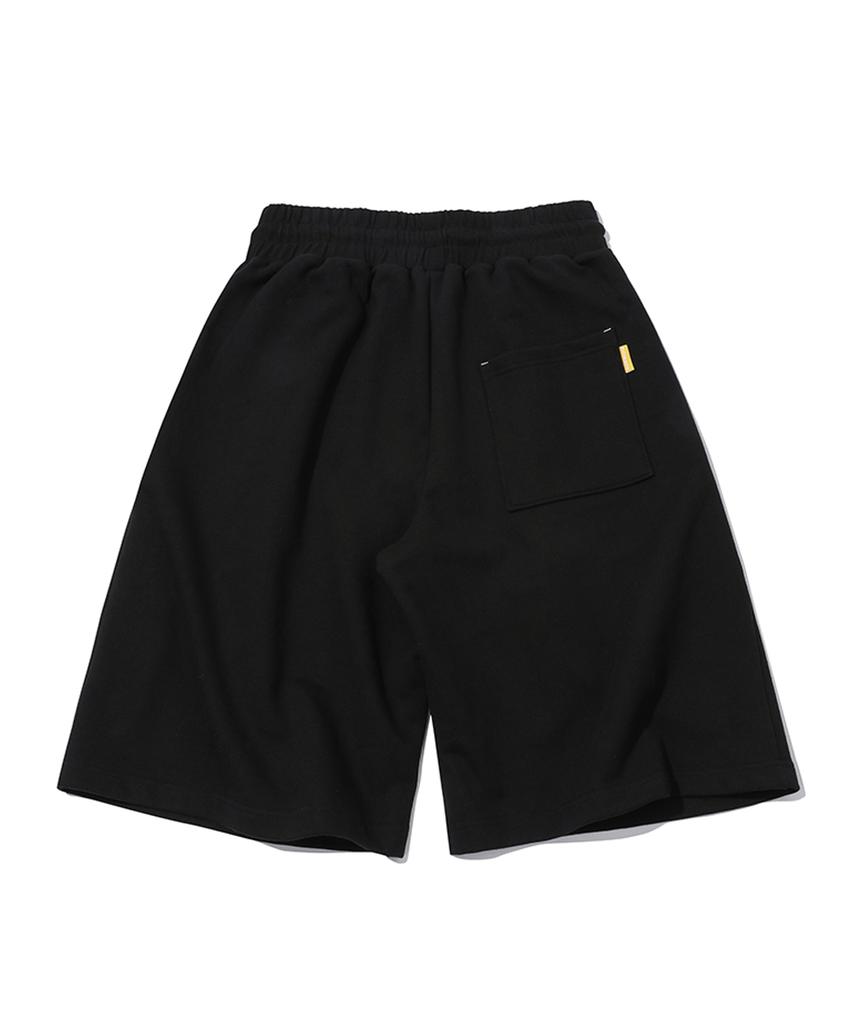 MAINBOOTH Boxer Oversized Sweat Shorts(Black)