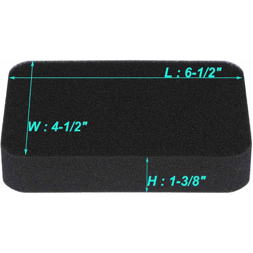 2 Pack 17211-899-000 Air Filter, Compatible With Honda Generator EB3000 EB3500 EB3500X EB5000X EB6500 EB6500X GP6500 EM3000 EM3500S EM5000 EM5000X