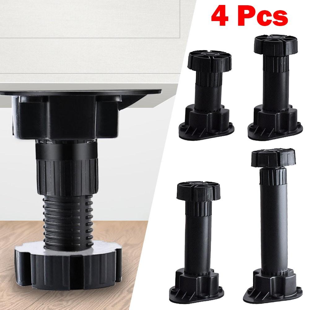Cabinet Legs Plinth Feet Set of 4 Adjustable for Easy Furniture Leveling