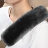 2 Pack Sheepskin Car Seat Belt Cover Pads | Wool Seatbelt Cushions | Fuzzy Soft Seat Belt Should Pad Cushion Protect Neck | Stylish Luxury Appearance