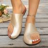 Fashion Women Summer Flat Slippers Casual Solid Color Round Toe Wear Slides Roman Style Solid Soft Sole Slides for Women Size 36-43