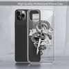 Черный чехол для телефона Flower Snake design art Прозрачный мягкий для iPhone 11 13 12 14 x xs xr pro max mini
