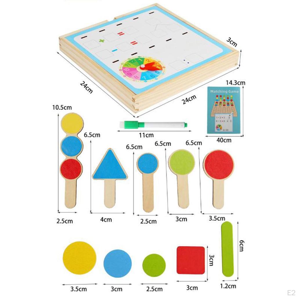 Math Learning Toys Counting Teaching Clocks Gifts Color Shape Sorting