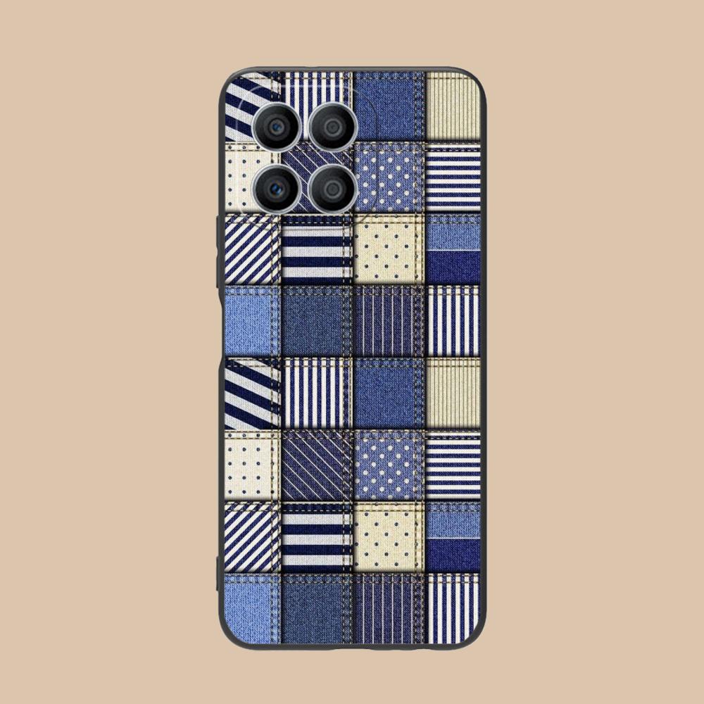 Чехол для телефона с текстурой джинсы для Honor 90 80 70 60 50 30 20 10 9 8 7 Pro S SE Lite 5G Цветной печатный чехол Красивый Роскошный