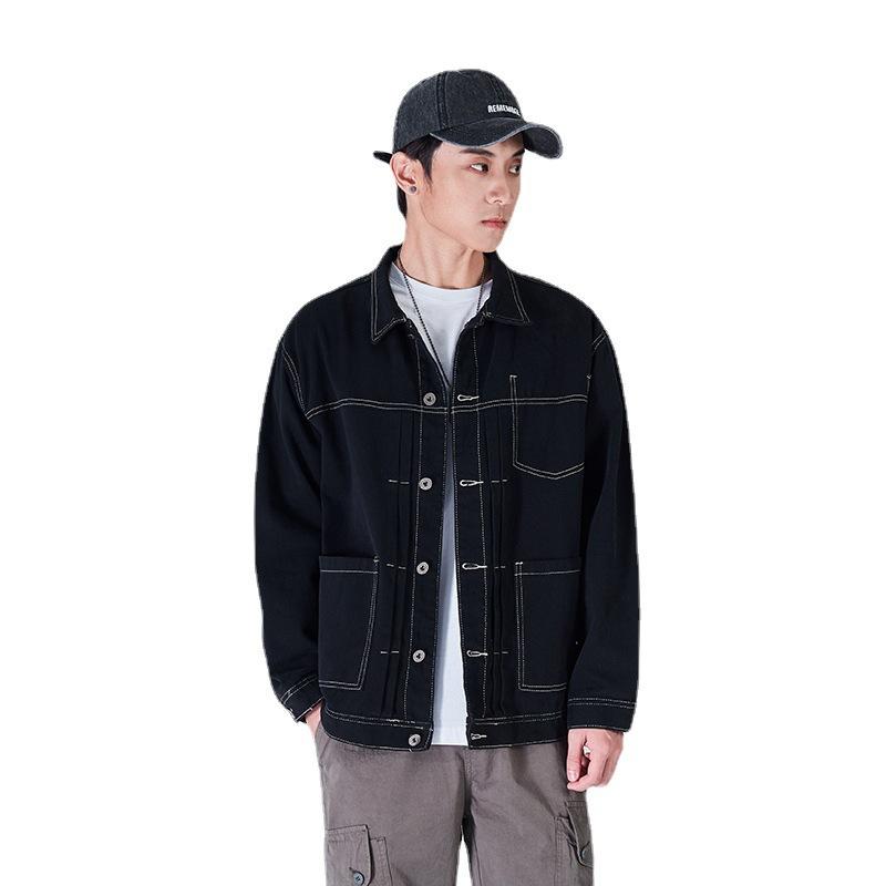 Хаки Tooling куртка мужская свободная трендовая универсальная джинсовая одежда Tide большого размера мужская одежда Tide