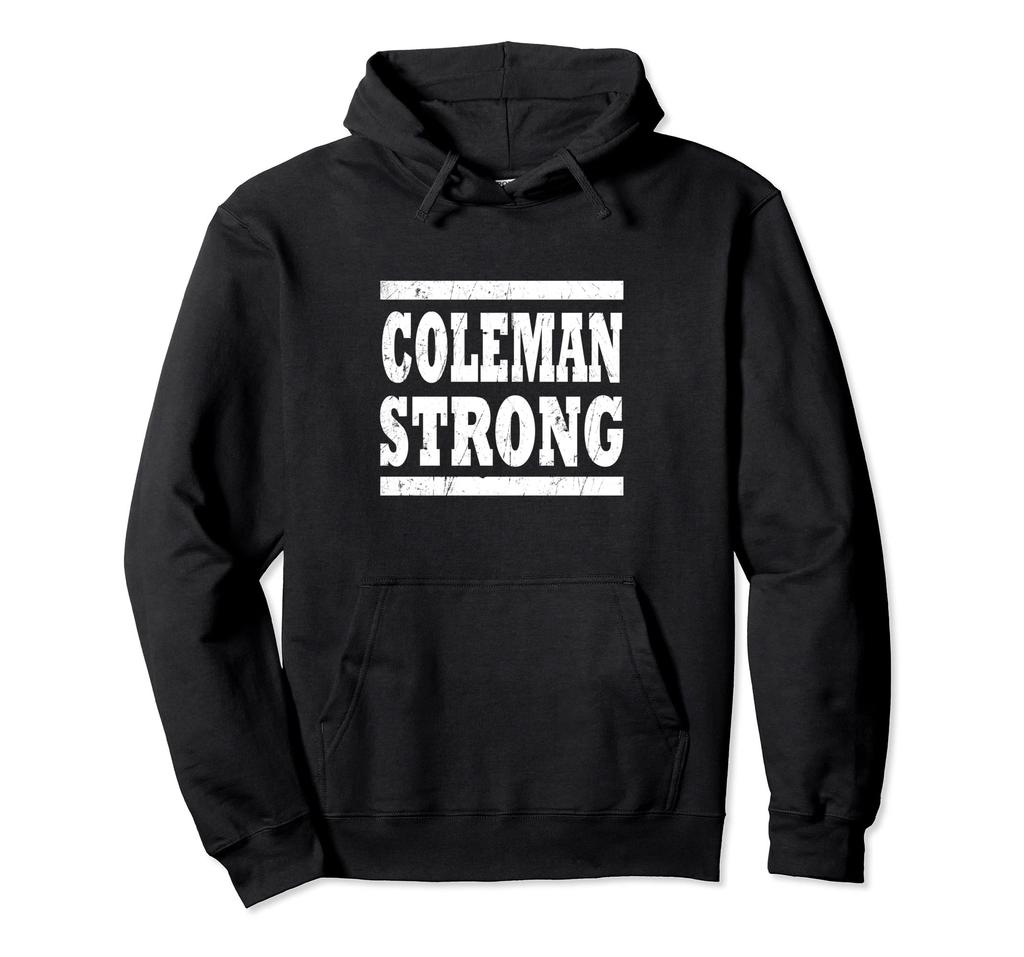 COLEMAN Сильная Команда Семейное Воссоединение Фамилия Команда Индивидуальная Толстовка