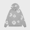 Men's Trendy Loose Fit Kanye-Style Kapok Foam Print Hoodie Suit