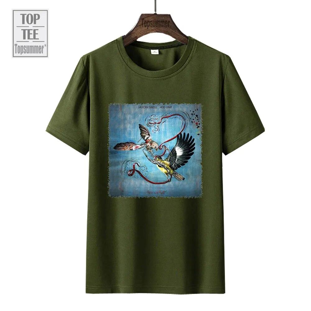 Футболка с альбомом «Here We Rest», футболка «Джейсон Исбелл и 400 Unit Tour», модная хлопковая футболка для подростков в стиле Харадзюку, черная одежда