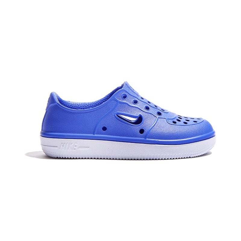 Nike Низкие кроссовки Air Force 1 для скейтбординга для детей, сине-белые, для детей в возрасте 3-7 лет, кроссовки AT5243-400