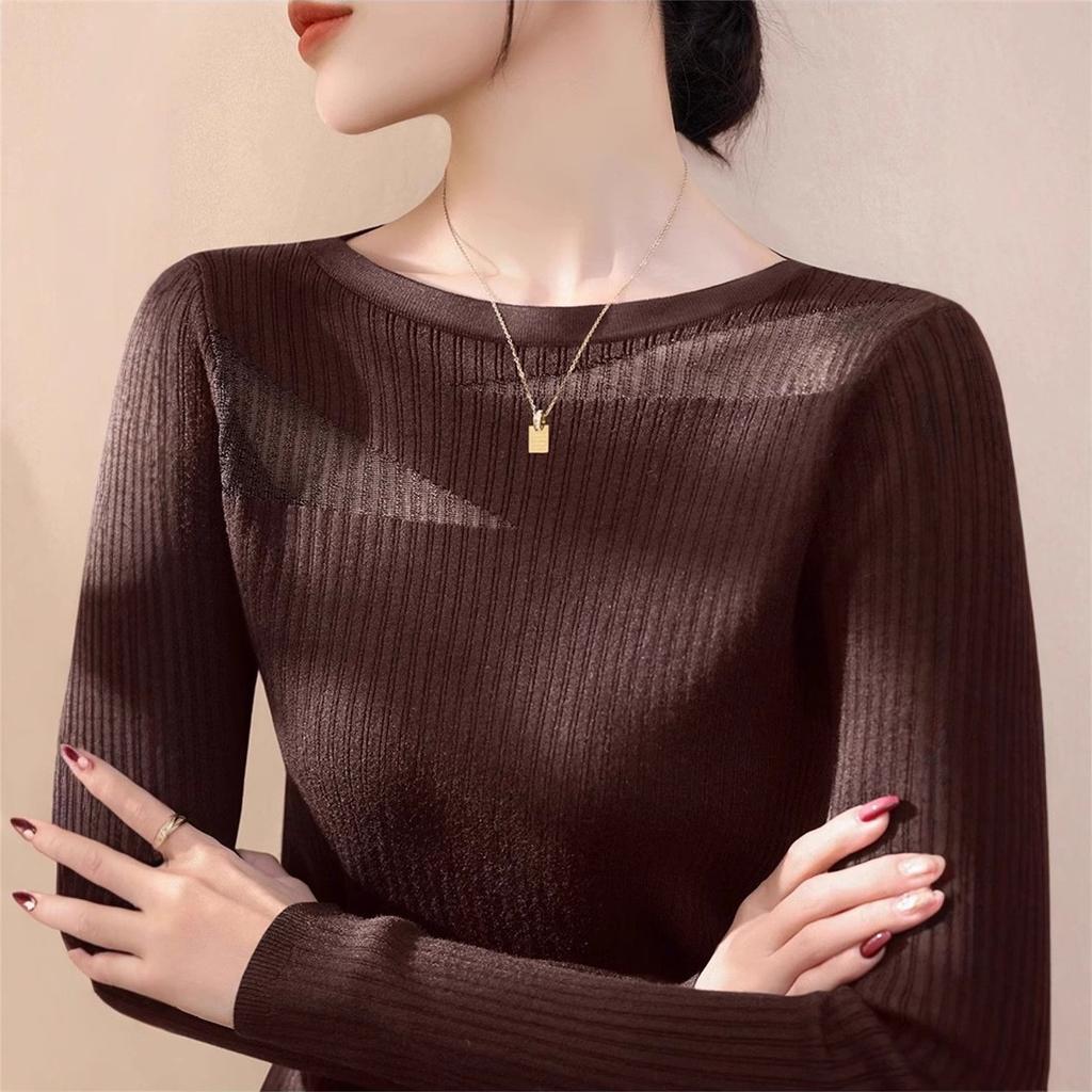 WTEMPO Женский вязаный свитер с круглым вырезом, кружевной сеткой, женский свитер на весну и лето