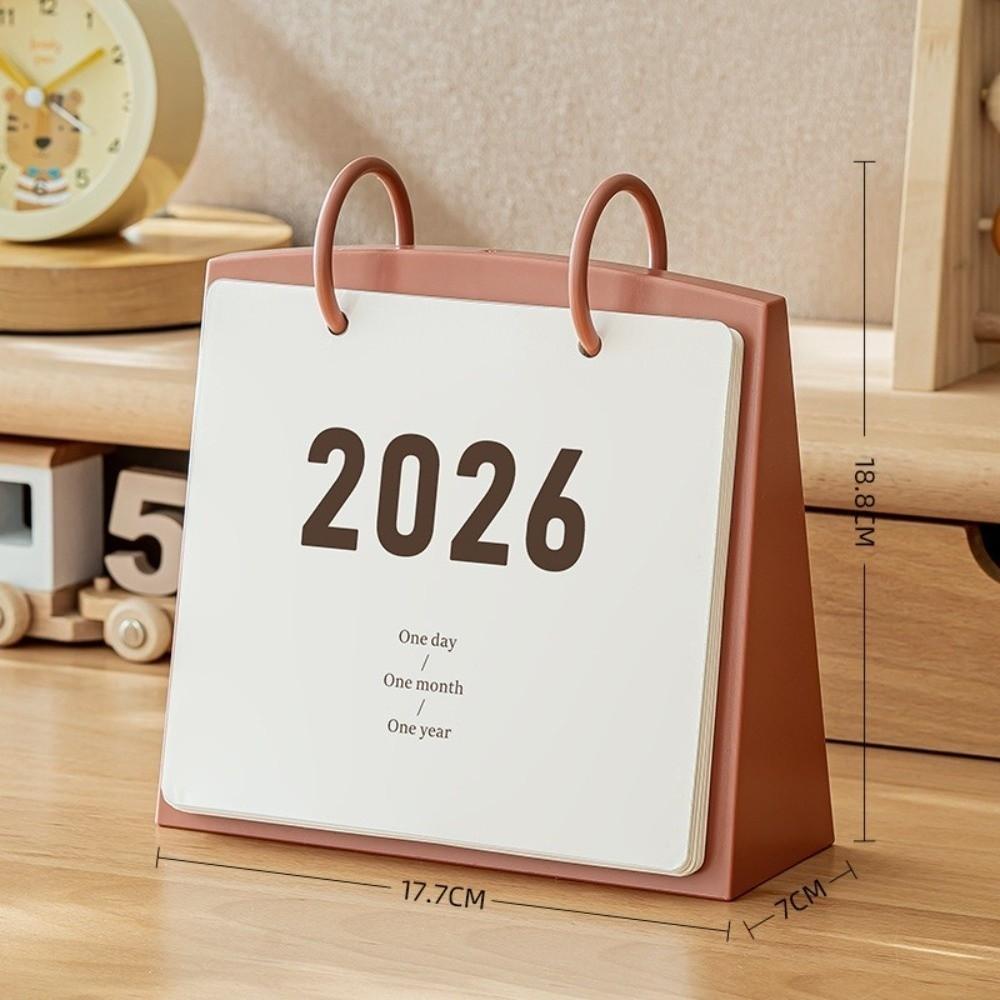 Новый простой календарь на 2026 год, плотная бумага, высокая эстетика, календарь-блокнот, креативные безделушки, настольный календарь, для офиса