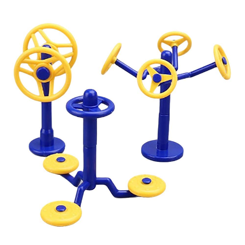3 шт./Набор Желтый и синий Модель сцены для занятий спортом на открытом воздухе Модель сцены Модель песочного стола Миниатюрные сцены кукольного домика Подарок