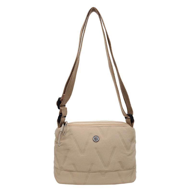 2025 new trendy fashion solid color large capacity shoulder bag winter foreign lazy style high sense diamond messenger bag