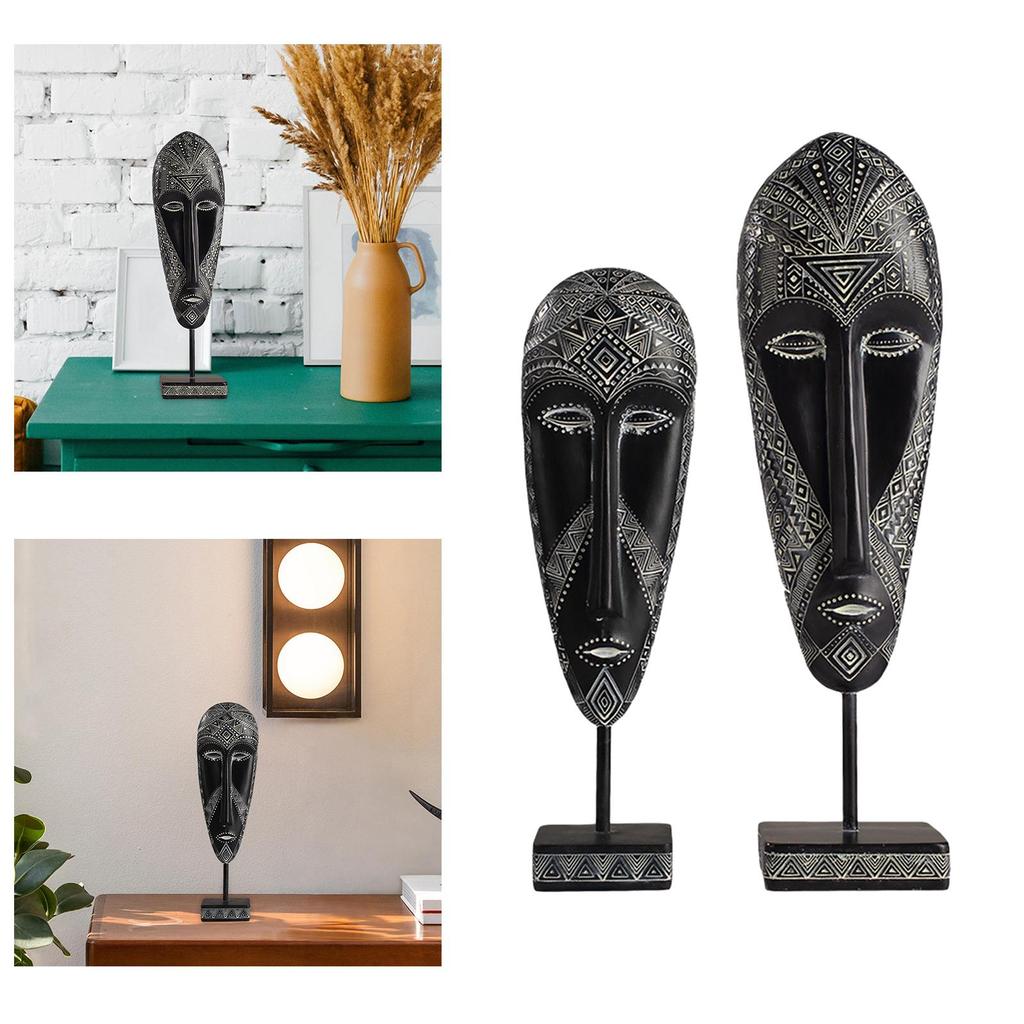 Африканская маска Скульптура Ретро Декоративная традиционная племенная маска Искусство Абстрактное искусство