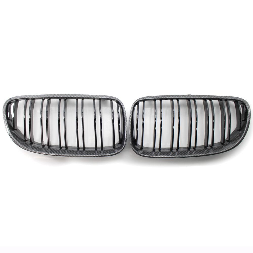 Front Grille Kidney Grill For BMW E92 E93 320I 328i 335i 2 Doors 2010 2011 2012 Car Styling Gloss Black Dual Line