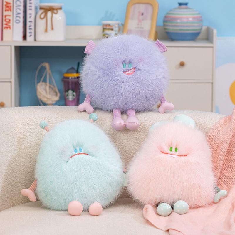 Cute Chubby Alien Monster Plush Dolls Cartoon Pendant Toys Throw Pillows Birthday Gifts For Children Boys Girls