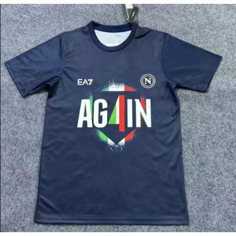 Napoli 2023-24 Home Away Goalkeeper Edition Champion Commemorative Soccer Jersey Cotton