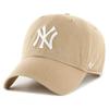 47 Brand Strapback Cap - CLEAN UP New York Yankees Khaki