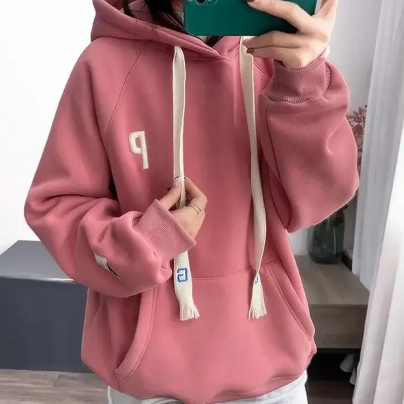 Women's Wear Hoodies  Sweatshirt Y2k Pop Clothes Hoodies Warm Fleece Hoodie Jacket Fashion Sweatshirt Oversized
