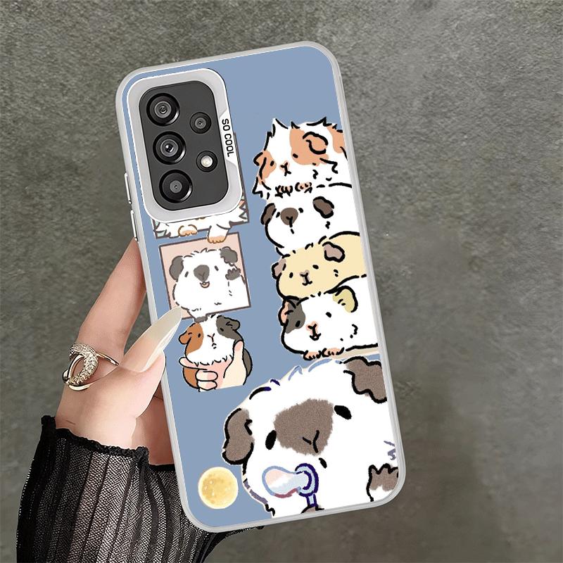 Cartoon Cute Hamster Soft Phone Case for Samsung A17 A16 A15 A14 A13 A57 A56 A55 A54 A53 A37 A36 A35 A34 A33 A26 A25 A24 A23 A52