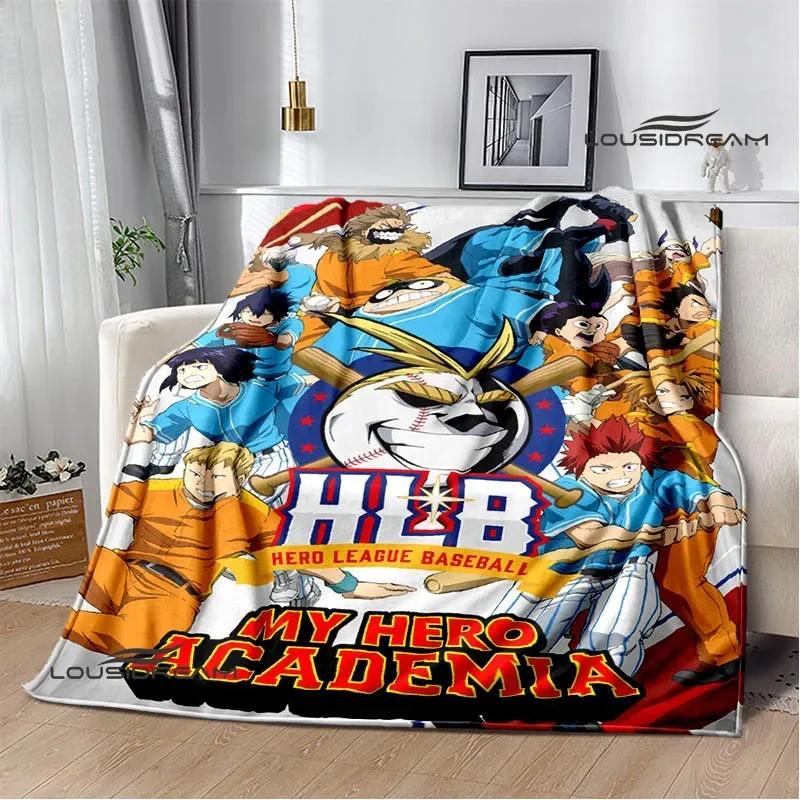 My Hero Academia Cartoon Printed Blanket Warm Flannel Blankets Soft and Comfortable Blanket Home Travel Blanket Birthday Gift