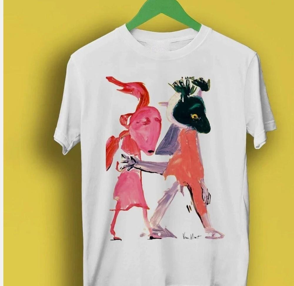 Винтажная футболка Captain Beefheart Shiny Beast Blues Cool Rock Хлопок Белая S-4XL
