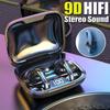 Wireless Bluetooth Headset Painless Wear Earphones Heavy Bass HiFi Surround Sound Earpieces Super Long Batter Life