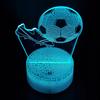 Night Desk Lamp For Children Soccer Football Cleats 3D Illuminated + Remote Control