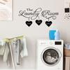 Матовые самоклеящиеся наклейки на стену Съемное украшение для ванной комнаты, прачечной, Домашние уютные переработанные наклейки Домашнее украшение