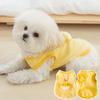 Spring and Summer Dog Cute Cartoon Three-dimensional Chick Traction Two-legged Vest Cat Thin Teddy Pet Dog Clothes