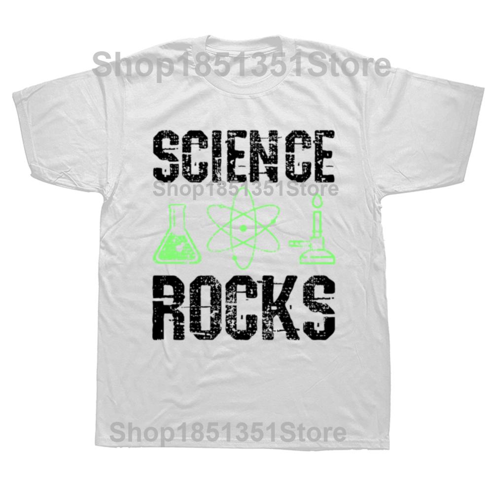Funny Science Rocks Biologist Chemistry Physics Teacher Graphic Tshirts Unisex Casual Tshirt 100 Cotton Loose Oversized T Shirt