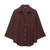Kaslead New Arrival Women's Fashion Style Fashion Minimalist Blended Wide Sleeve Shirt 3602710