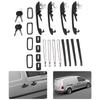4PCS Car Front Rear Left Right Exterior Door Handle with Keys Fit for Golf MK1 MK2