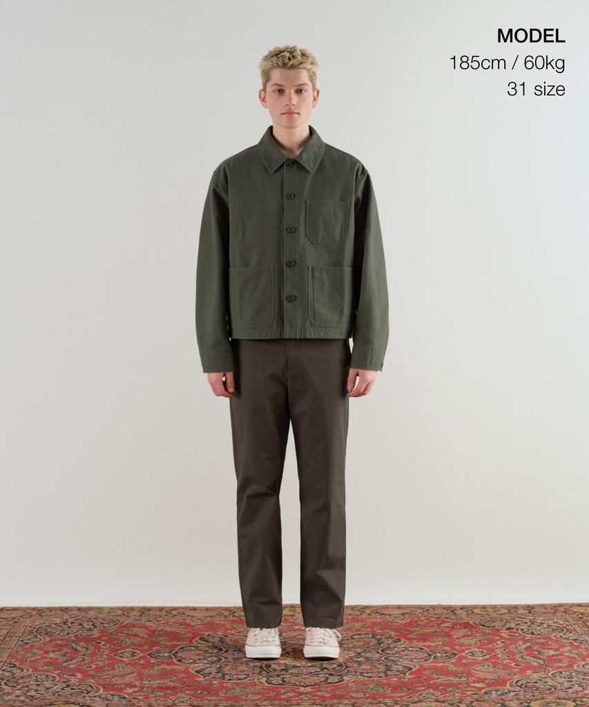 MUSINSA STANDARD [City Workers] Tapered Cotton Pants [Brown]