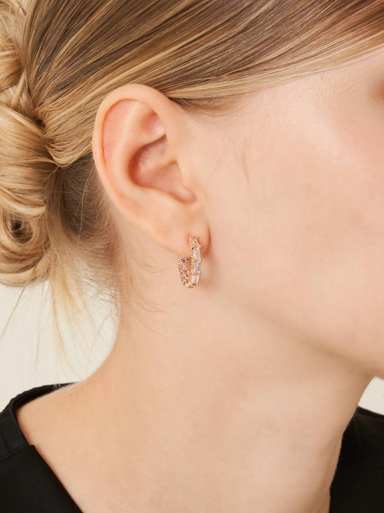 Geigerjewelry 18K Gf Конические серьги-кольца с камнем One-Touch Gi8Kpee080
