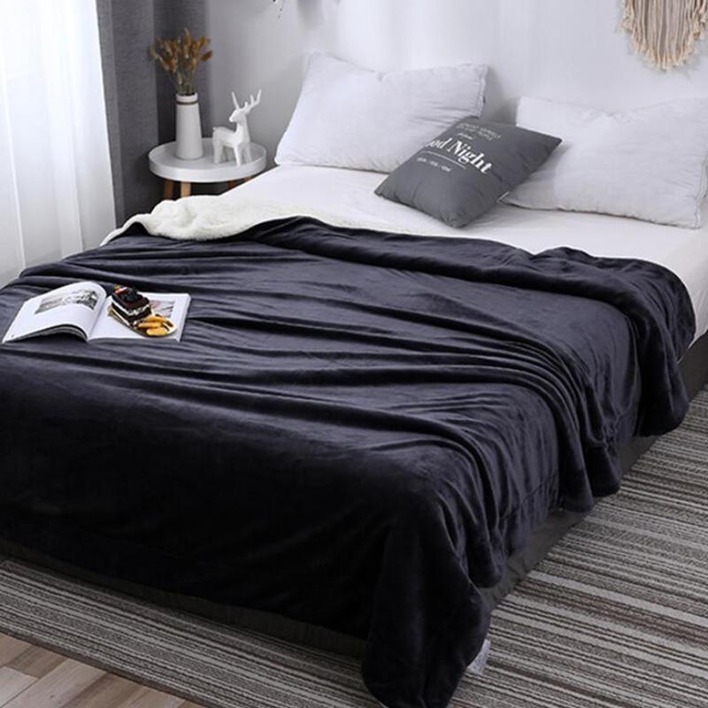 Шерстяные кашемировые одеяла для кроватей, диванов, зимних утепленных покрывал, мягких покрывал из овечьего бархата, флисовых переносных одеял, простыней