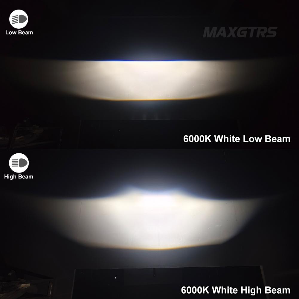 MAXGTRS 3,0-дюймовые Би-Светодиодные Линзы Проектора Противотуманные Фары 6000K Линза Универсальная H8 Линзы Ходовых Огней Прожекторы
