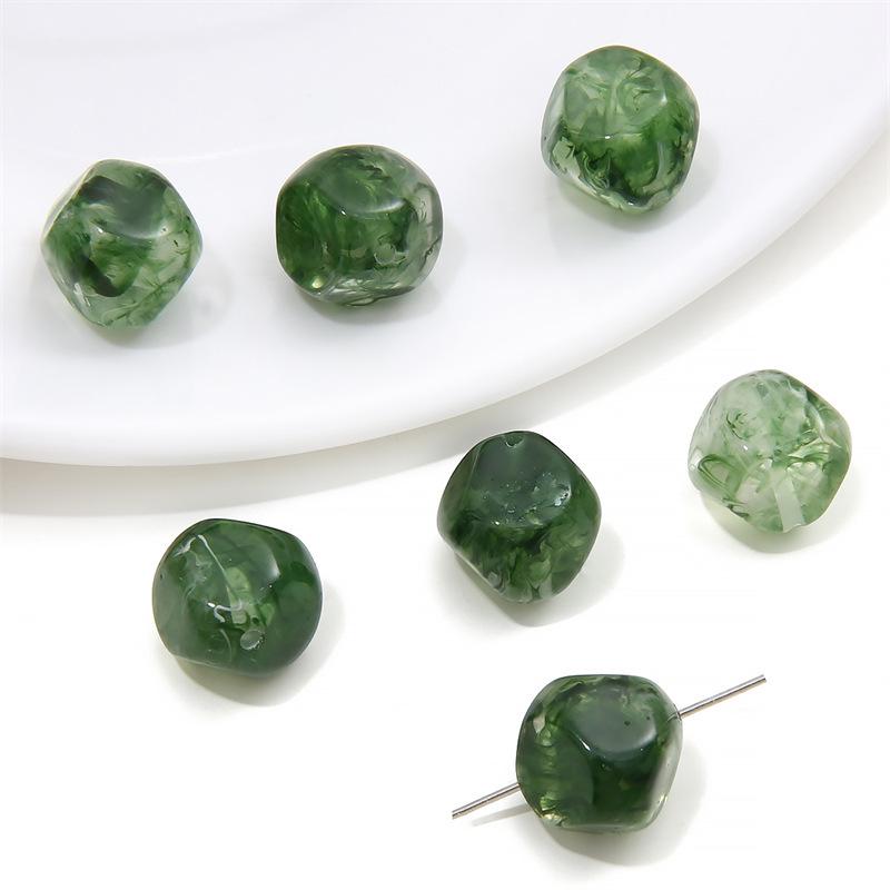 Круглые бусины Halo из искусственной смолы для самостоятельного изготовления ювелирных изделий