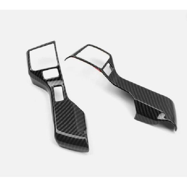 Fits 2014- TOYOTA TUNDRA carbon fiber ABS Interior Steering wheel cover trim