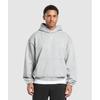 Gymshark Rest Day Essentials Hoodie Light Grey Core Marl A2b3l Gbcn