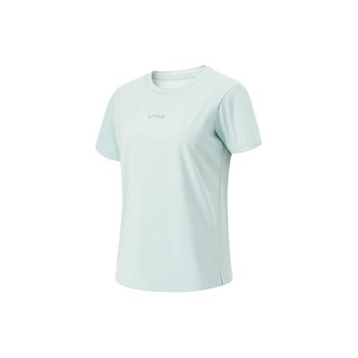 Футболка Cooling Tea T Quick-Dry Cool, однотонная, с круглым вырезом, спортивная, повседневная, с коротким рукавом, женские топы, светло-зеленый ATSU632-4