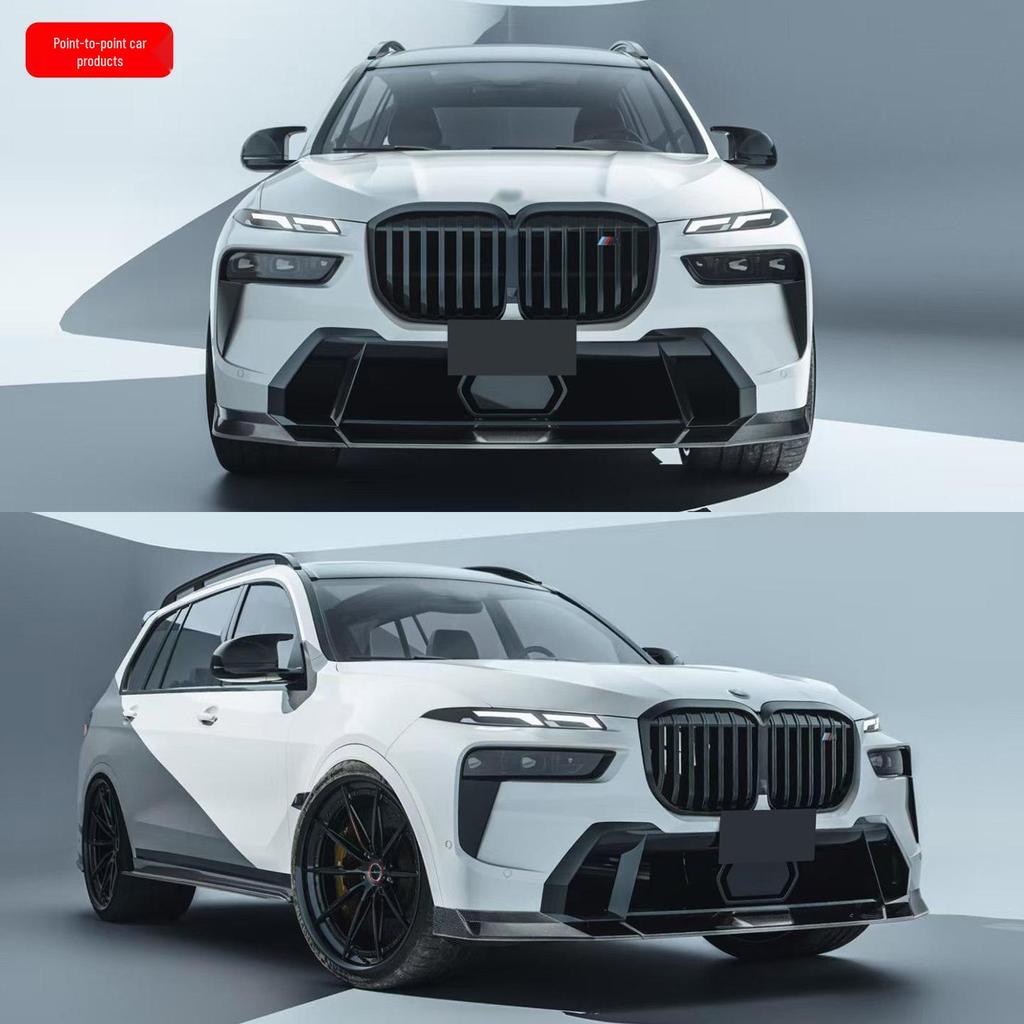 Комплект обвеса BMW X7 LCI FD Style: Передний сплиттер, Пороги, Задний диффузор, Заднее антикрыло из углеродного волокна