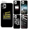 Film Movie Director Clapper Board Phone Case for iPhone 11 12 13 14 Pro Max Mini XR XS SE 2020 6S 7 8 Plus Samsung S21 S22 Cover