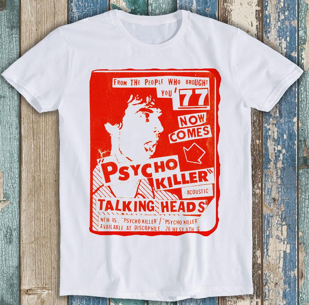 Talking Heads Psycho Killer Красное Лимитированное Издание Панк Музыка Подарок Футболка 1836