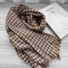 Winter Scarf 2025 New Plaid Scarf Women's Fringed Imitation Cashmere Plaid Scarf Warm Scarf Shawl